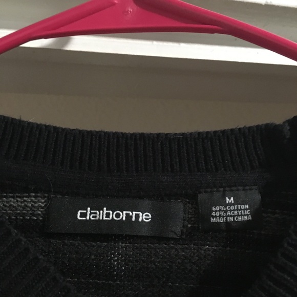 Black and grey striped sweater - Picture 2 of 2